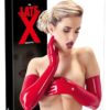 Latexové rukavice červené - XL - Image 2