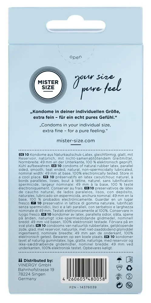 Mister Size thin 49mm 10ks - Obrázek 2