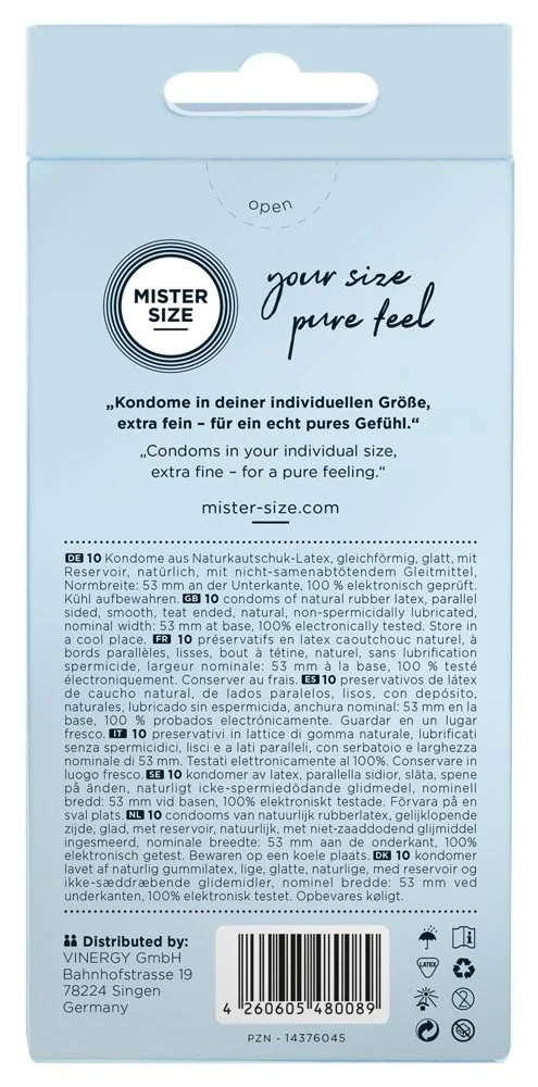 Mister Size thin 53mm 10ks - Obrázek 2