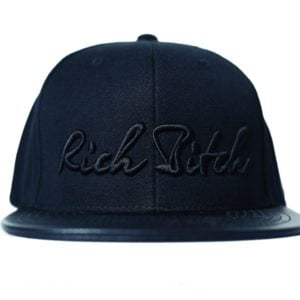 RICH BITCH SNAPBACK BLACK CAP