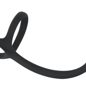 Black Velvets Cock & Ball Ring + Plug Slim
