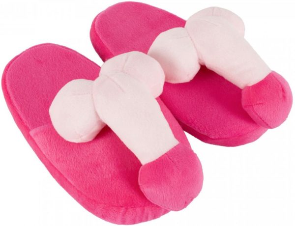 Plyšové pantofle Penispuschen pink