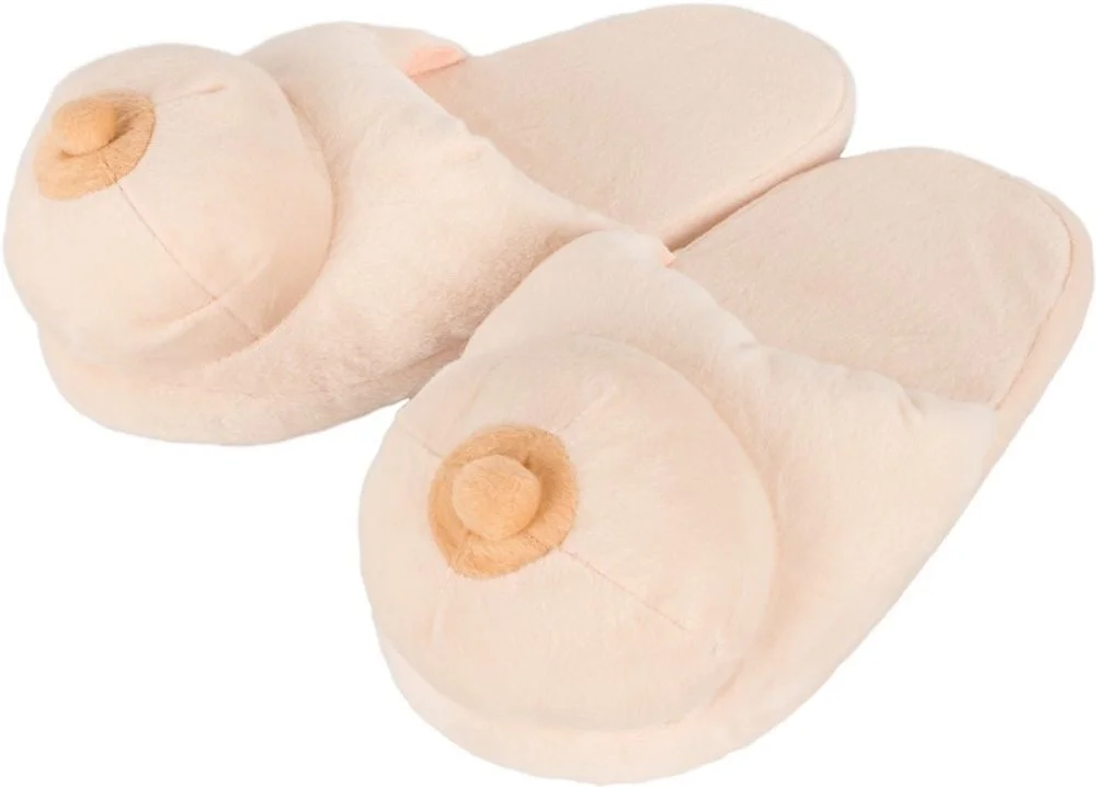 Růžové pantofle s prsy Busen-Puschen - Obrázek 2