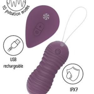 Lola Games Vaginální vibrační kuličky s dálkovým ovládáním Take it Easy Era Purple