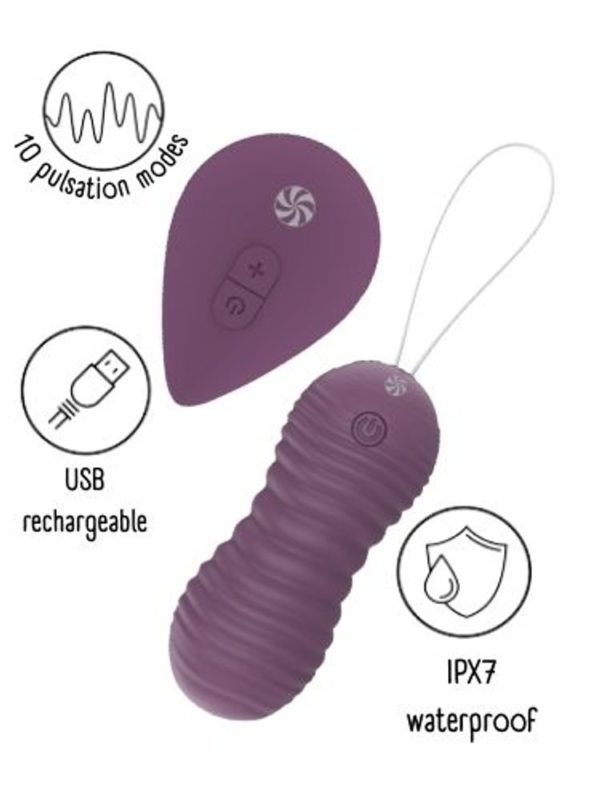 Lola Games Vaginální vibrační kuličky s dálkovým ovládáním Take it Easy Era Purple