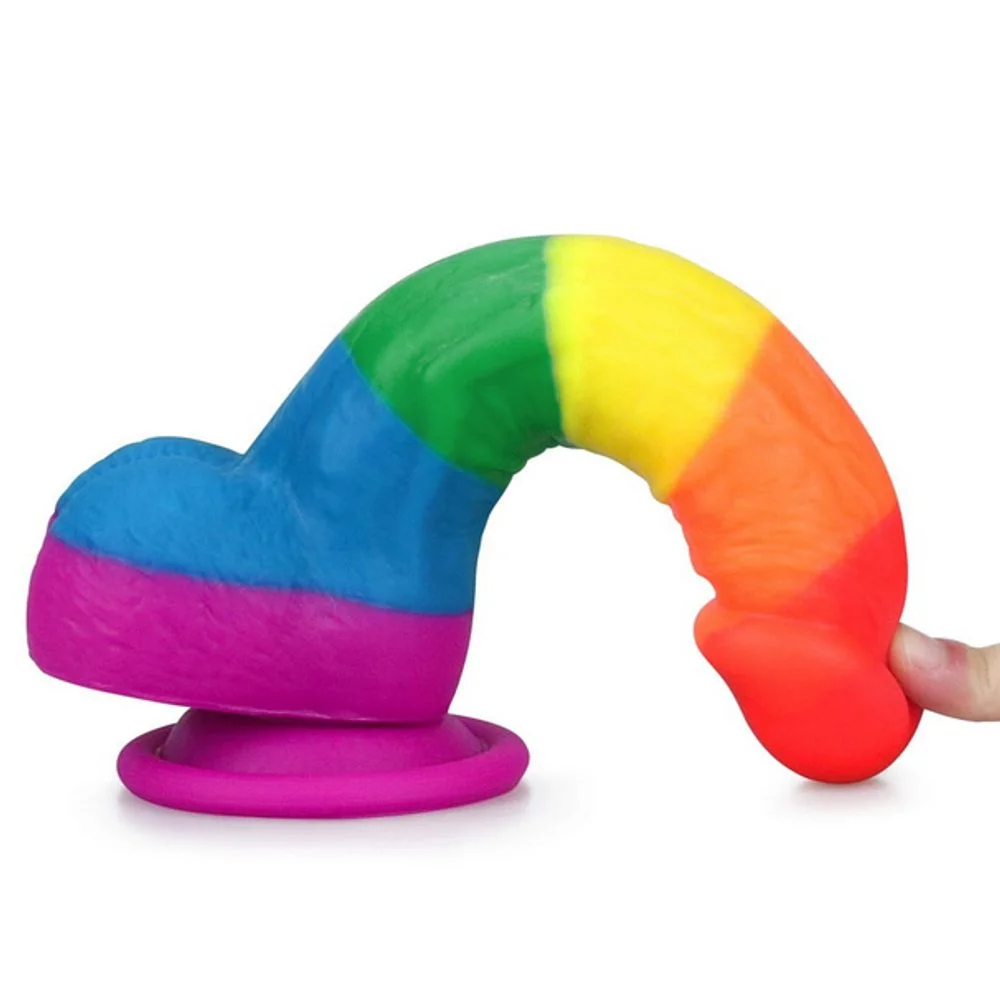Lovetoy PRIDER LGBT rainbow dildo 8" - Obrázek 2