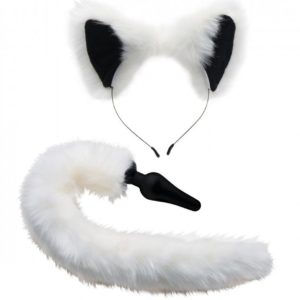 Tailz White Fox Tail and Ears Set