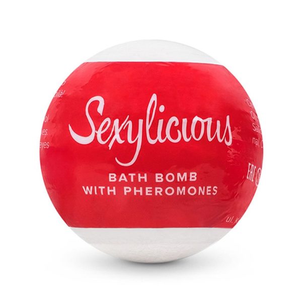 Obsessive Sexylicious BATH BOMB WITH PHEROMONES 100 g - červená - 100g