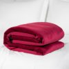 Nepromokavé prostěradlo Fascinator Throw Merlot vínové - Image 2