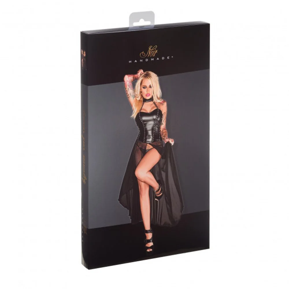 Noir Handmade Dlouhé extravagantní šaty s úplným rozparkem - Obrázek 2