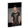 Noir Handmade H056 Men's T-Shirt Made of Powerwetlook with 3D Net Inserts - Image 2
