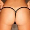 Tanga Noir HANDMADE P005 - S - Image 2