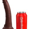 Pipedream King Cock Elite 7 Silicone Dual Density Cock Brown - Image 2