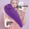 FeelzToys FemmeGasm Tapping & Tickling Vibrator Purple - Image 2