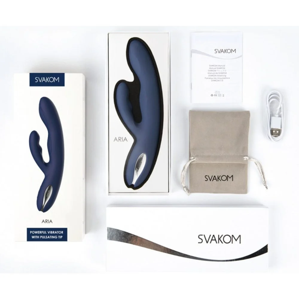 Svakom Aylin Powerful Pulsating Dual-Headed Vibrator Dark Blue - Obrázek 2