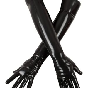 LateX Chlorinated Latex Gloves Black - L