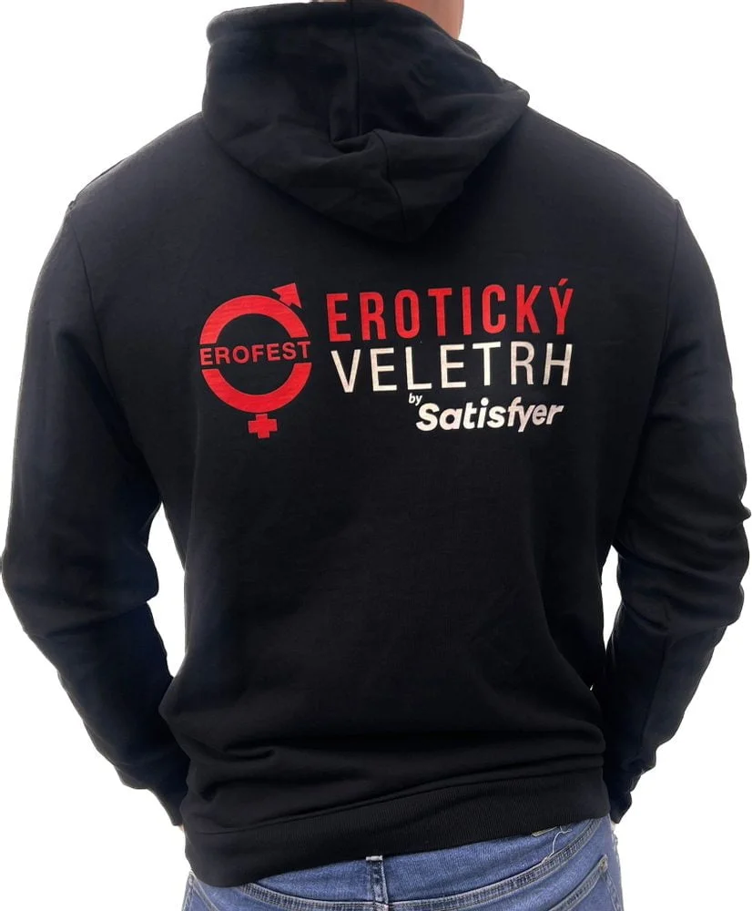 Pánská mikina erotický veletrh vzor rty - Obrázek 2