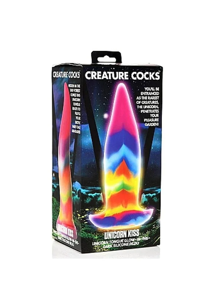 Creature Cocks Glow in the Dark Unicorn Tongue Silicone Dildo - Obrázek 2