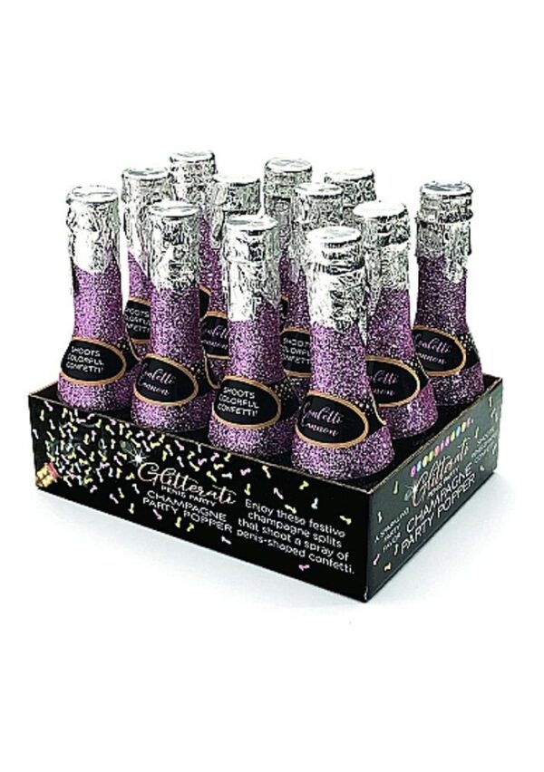 Little Genie Productions Glitterati Champagne Confetti Display of 12