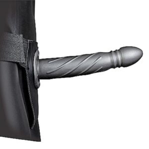 Ouch! Twisted Hollow Strap-on 8" 20cm Gunmetal