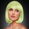 Pleasure Wigs Cici Pink Glow in the Dark - Image 2