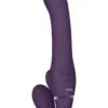 VIVE Ai Dual Vibrating & Air Wave Tickler Strapless Strapon Purple - Image 2