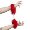Secret Play Red Marabou Handcuffs - Image 2
