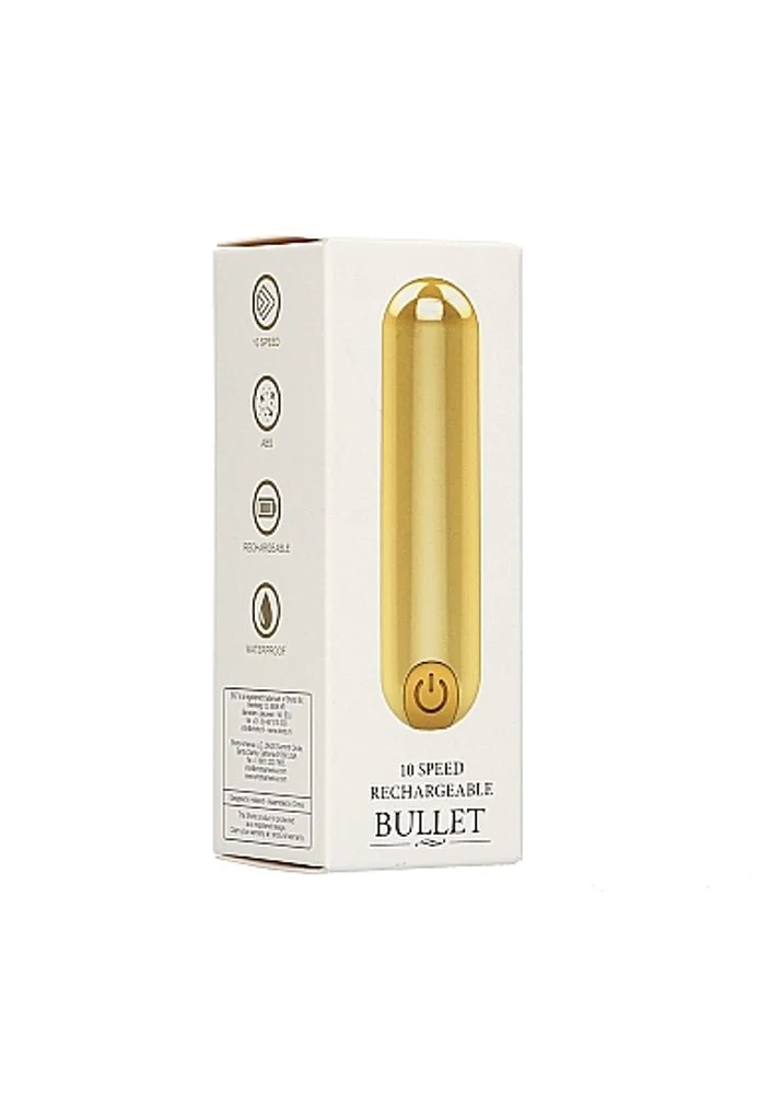 Shots Be Good Tonight 10 Speed Rechargeable Bullet Gold - Obrázek 2
