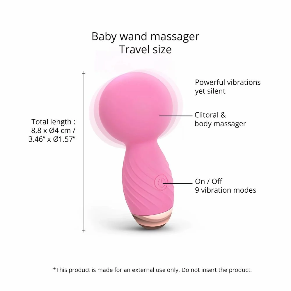 Love to Love Itsy Bitsy Mini Wand Vibrator Pink - Obrázek 2
