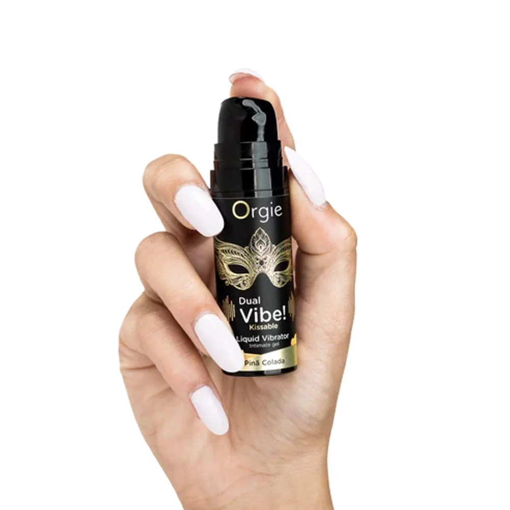 Orgie Dual Vibe! Kissable Liquid Vibrator Pina Colada 15 ml - Obrázek 2