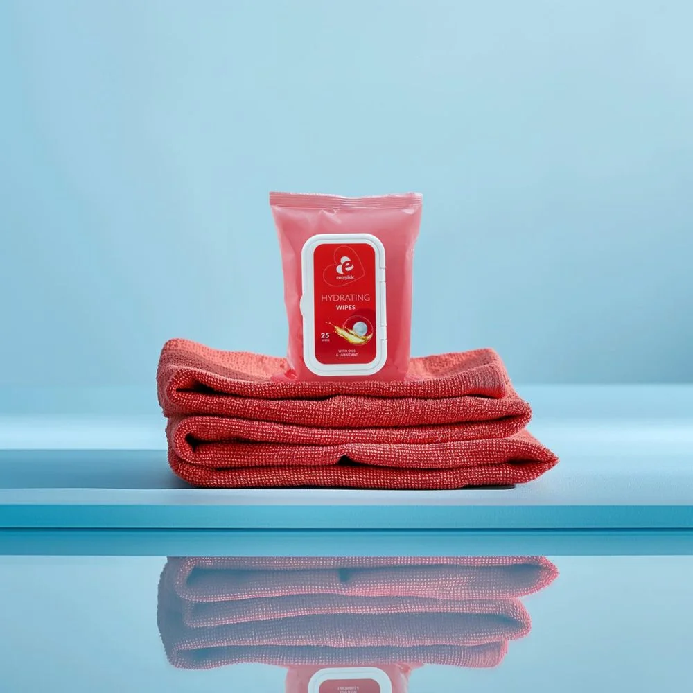EasyGlide Hydrating Wipes with Lubricant and Oils - Obrázek 2