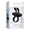 S Pleasures Premium Line Rabbit Ring Rechargeable Black - Image 2