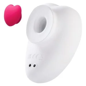Sauce Sweeeheart Clitoral Vibrator White & Pink