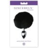 Sportsheets Sincerely Metal Bunny Butt Plug Black - Image 2