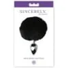 Sportsheets Sincerely Metal Bunny Butt Plug Black - Image 2