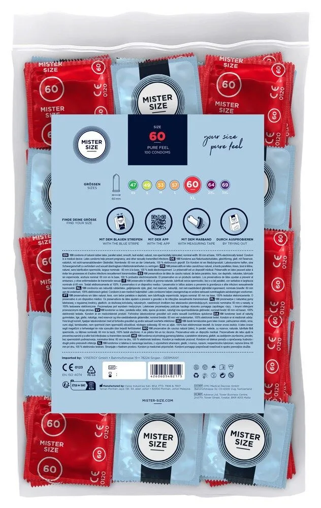 Mister Size Thin 60mm 100ks - Obrázek 2