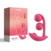 HoneyPlayBox Melody Pressure Sensing App Controlled Twin Balls Clit& G-Spot Vibrator Magenta - Image 2