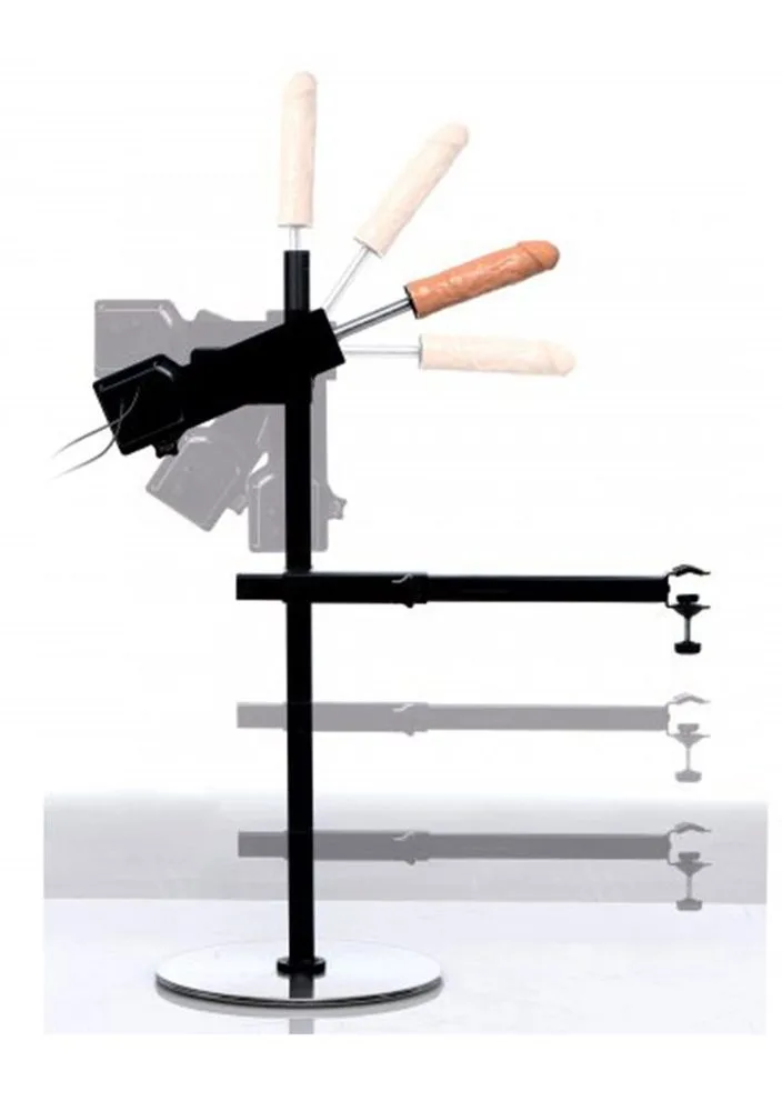 Master Series Leg Spreader Obedience Chair with Sex Machine - Obrázek 2