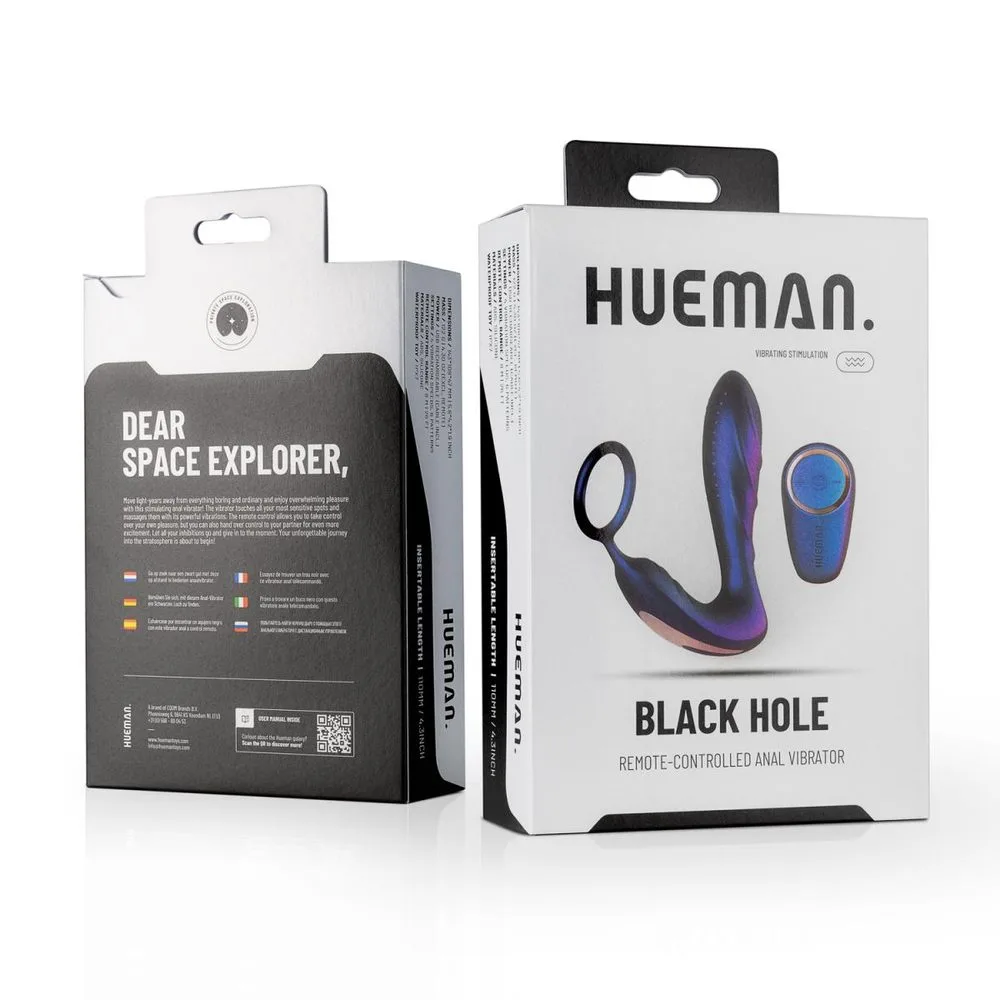 Hueman Hole Anal Vibrator With Cockring - Obrázek 2