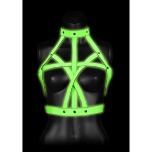 Ouch! Glow in the Dark Bra Harness Velikost L/XL