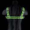 Ouch! Glow in the Dark Buckle Bulldog L/XL svítící pánský kožený postroj - Image 2