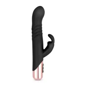 Rosy Gold Rabbit with Thrusting Function Black