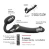 Strap-on-me S - připínací vibrátor s tlakovou vlnou - (černý) - Image 3
