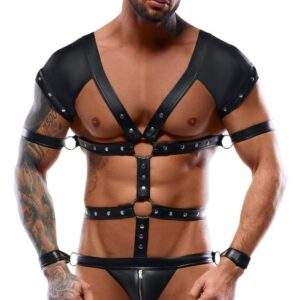 Svenjoyment Body Harness with Restrains 2150484 Black - L