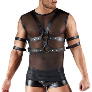 Svenjoyment Sleeveless Shirt & Chest Harness Set 2161885 Black - M