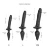 strap-on-me Realistic Switch Plug-in 2in1 Dildo & Butt Plug Black L - Image 2