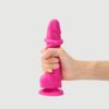 strap-on-me Sliding Skin Realistic Dildo Fuchsia S - Image 2