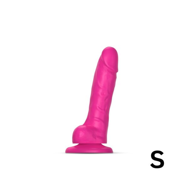 strap-on-me Sliding Skin Realistic Dildo Fuchsia S