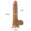 LoveToy Dual Layered Platinum Silicone Cock 8″ - Image 2