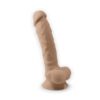 SilexD Model 1 Vibrating Premium Silicone Dual Density Dildo 8" Flesh + dálkové ovládání - Image 2